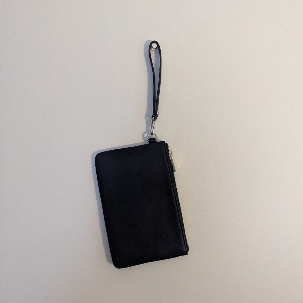 Express Black Faux Leather Wristlet